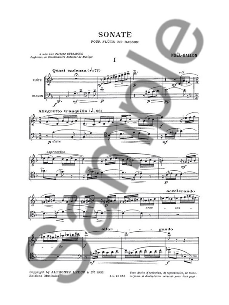 Noel-Gallon: Sonate
